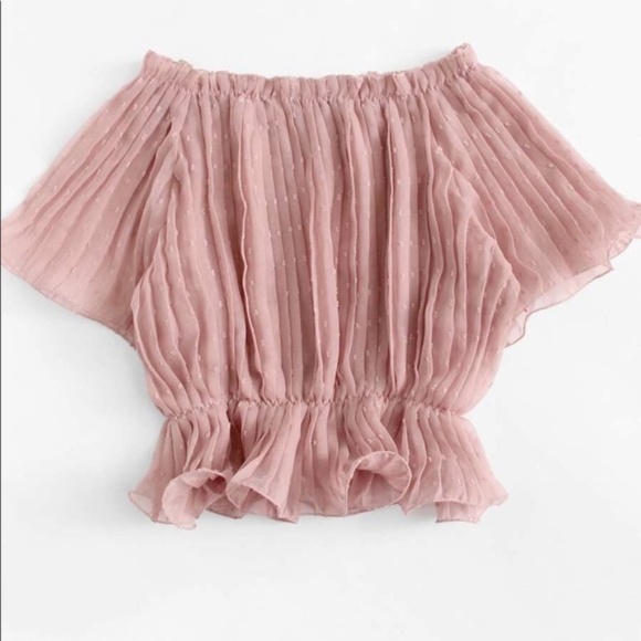 Ethereal Blush Cinched Blouse-LAST ONE ☝️ - Picture 2 of 3